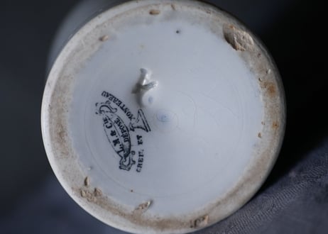 クレイユモントロー　マスタードポット　DIJON  フランスアンティーク　ブロカントのある暮らし