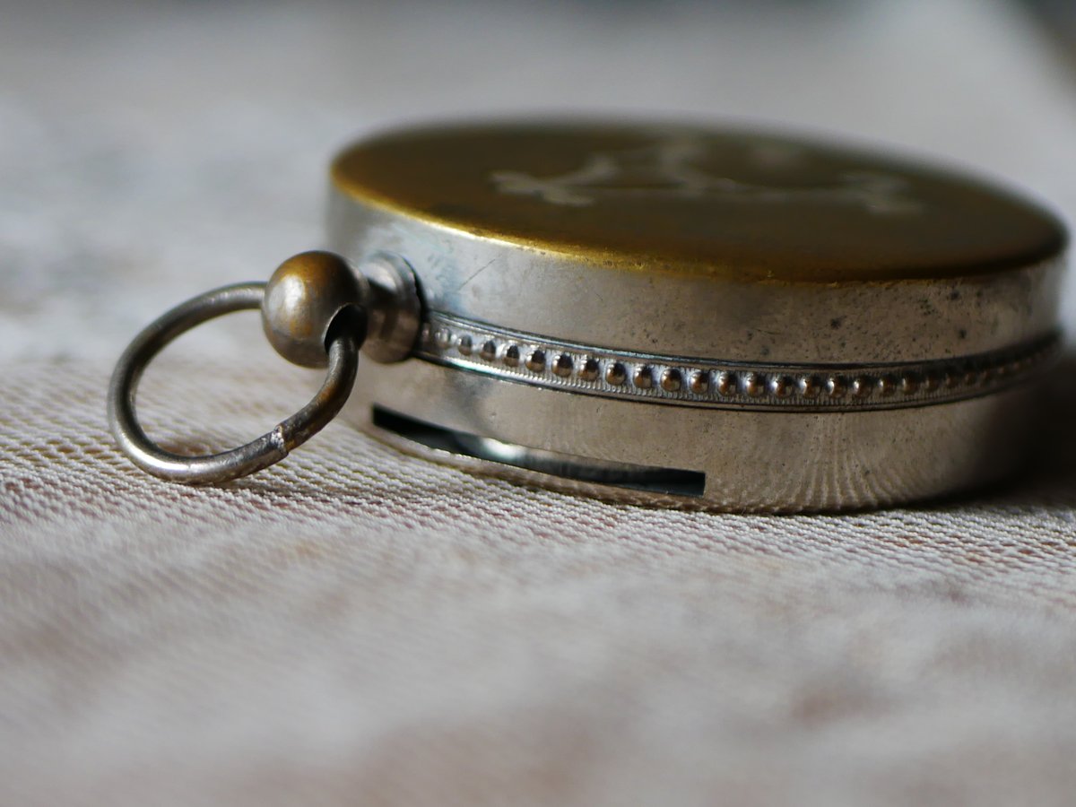 モノグラム 珍しいコインケース ポルトモネ フランスアンティーク