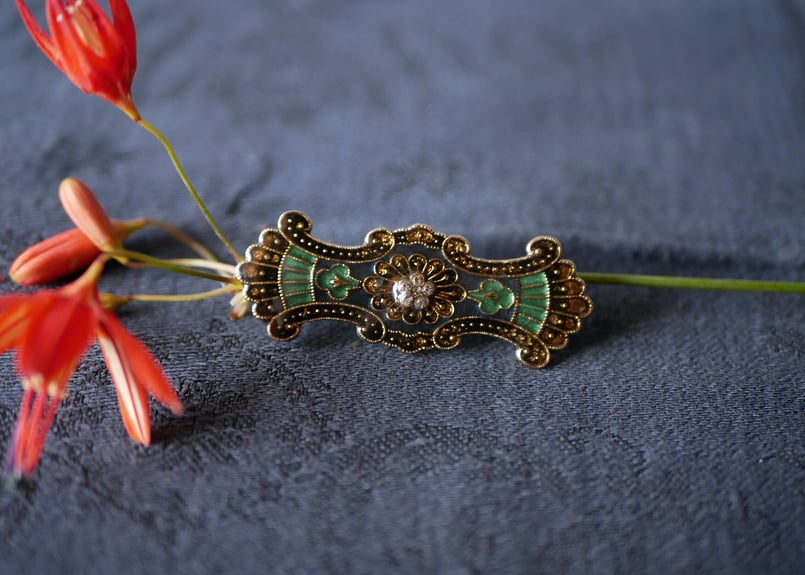 エナメル 勲章 ブローチ フランスヴィンテージ | mamantique