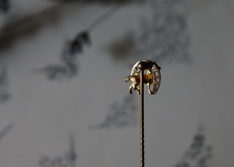 ハットピン 馬 ホース フランスアンティーク アンティークピン