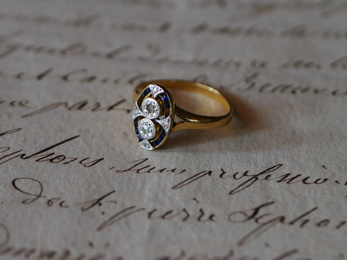 フランス　アンティーク　アールデコ　ダイヤモンド　リング Antique Gallery Soleil アンティークジュエリー / 0.85ct