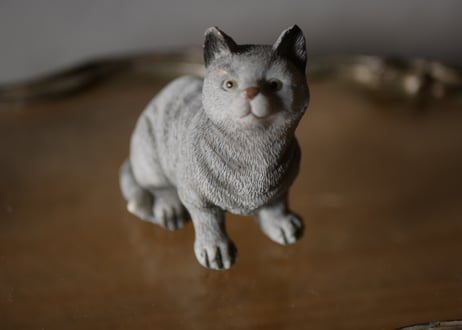 グレイの猫　Chat Gris　フランスヴィンテージ　ブロカントのある暮らし