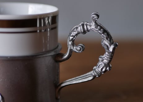Pewter Rose cup +