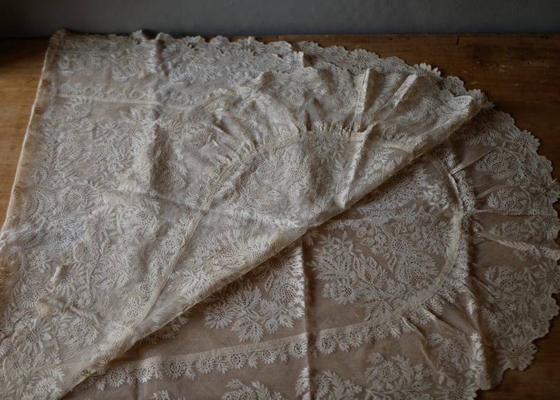 アンティークレース テーブルクロス フランスアンティーク