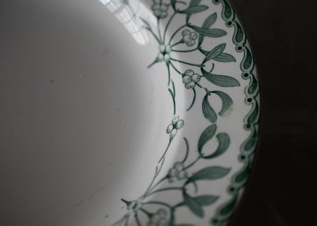 深皿 ヤドリギ フランスアンティーク 宿り木 brocante