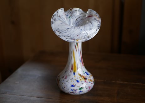 フラワーベース　クリシー　フランスヴィンテージ　ブロカント　花器　花瓶　ブロカントのある暮らし