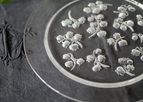 ＃1  Muguet plate,  Lalique