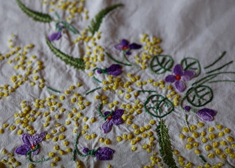 mimosa table cloth