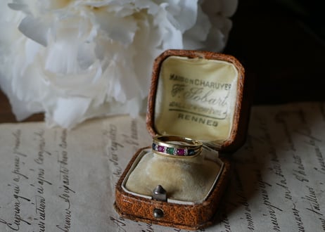 【御予約品】FR-20  Colorful Ring , K18 french ring