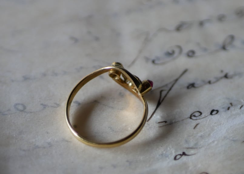 フランス アンティーク 宿り木 指輪 リング ヤドリギ　リング フランス アンティーク 宿り木 指輪 リング ヤドリギ リング