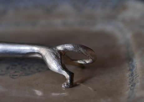 ネコ　カトラリーレスト　フランスアンティーク　ブロカントのある暮らし