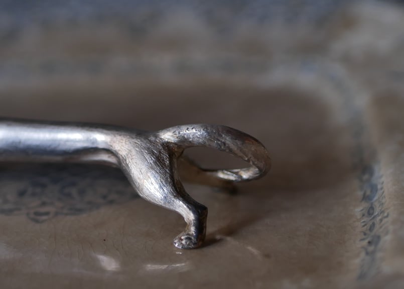 ネコ カトラリーレスト フランスアンティーク ブロカントのある暮らし