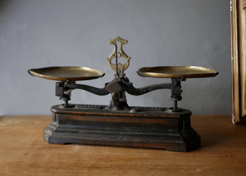 EL FORCE フランスアンティーク バランススケール 上皿天秤