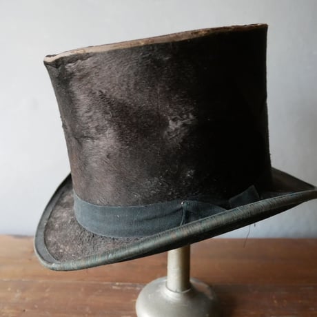 フランスアンティーク　シルクハット　高帽