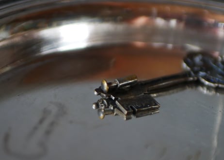鍵の形　ヴィンテージブローチ　フランス　ブロカント　ブロカントのある暮らし