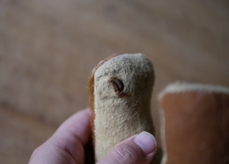 お洒落な犬　フランスアンティーク　ぬいぐるみ　ブロカント  アンティークのある生活