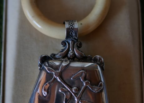 silver baby rattle【御予約品】