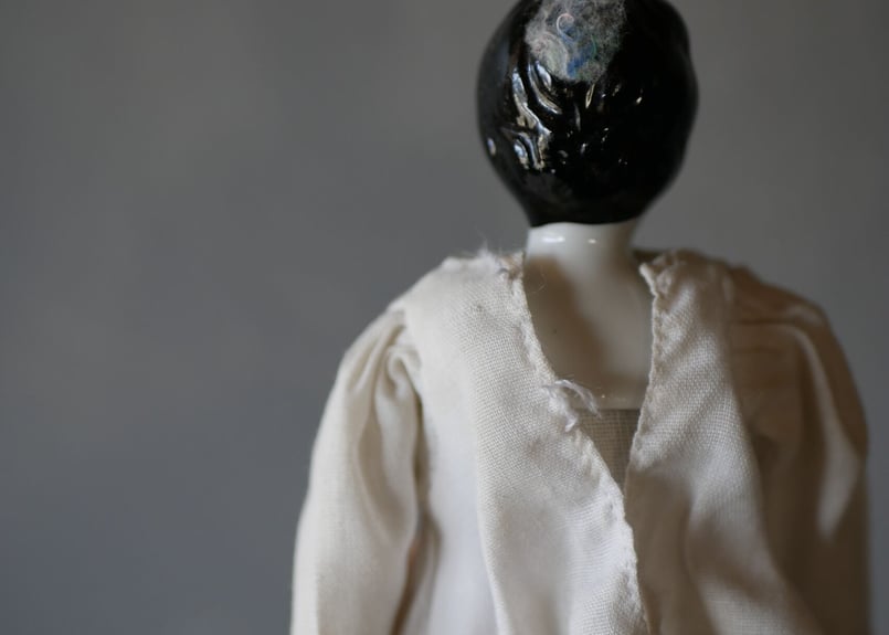 レアアンティーク チャイナヘッドドール　クラシカルスタイル ビスクドール ビスクドール チャイナヘッド フランスアンティーク | mamantique