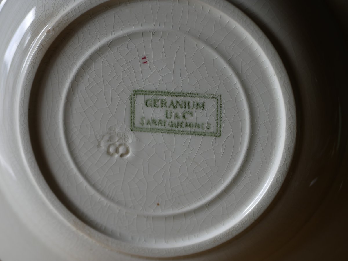 サルグミンヌ ゼラニウムシリーズ 深皿 フランスアンティーク