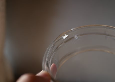 ガラスのファーマシーポット　花器　フラワーベース　アンティークのある暮らし　フランスアンティーク