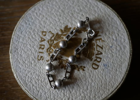 純銀　ヴィンテージブレスレット　シルバーブレスレット　フランスヴィンテージ　アクセサリー