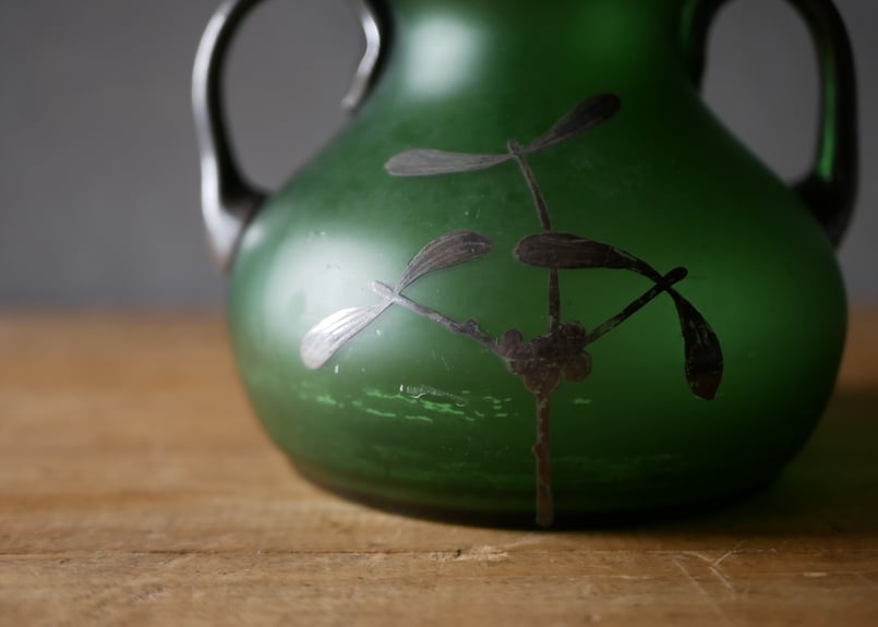 フラワーベース 宿り木 ヤドリギ 花器 フランスアンティーク