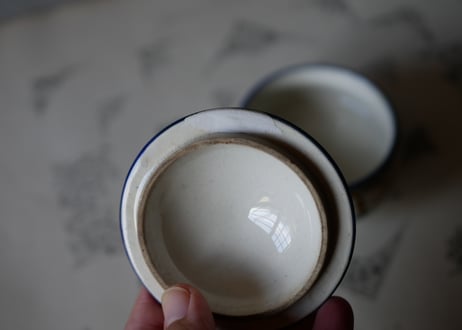 GIEN  ジアン　陶器の小さな入れ物　フランスアンティーク　アンティークのある生活