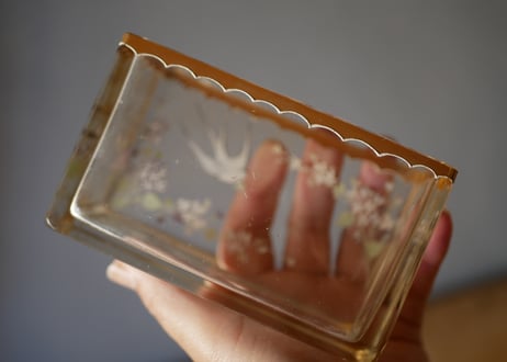 つばめとスミレの美しい器　フランスアンティーク　アンティークのある暮らし