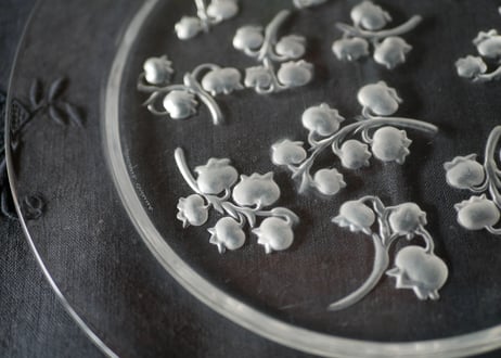 ＃1  Muguet plate,  Lalique