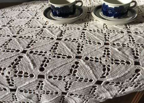 フランスアンティーク クロッシェ  テーブルクロス