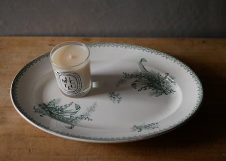 MUGUET すずらんプレート　オーバル　フランスアンティーク　ブロカントのある暮らし