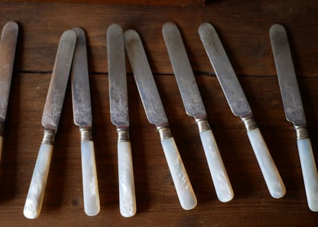 silver plated knife