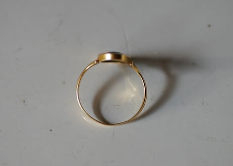 【S様　御成約品】K18 ヴィンテージリング　女性の横顔　Limoge リモージュ　ブロカントのある暮らし