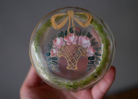 bouquet, glass case