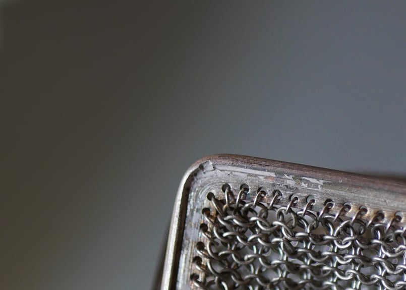 シャトレーンアイテム 純銀 メッシュ コインケース フランス