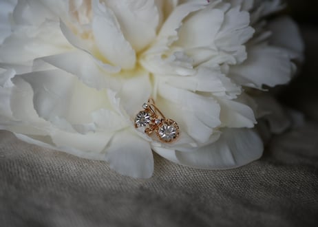 FE-06 Natural Diamond K18 PG Earrings