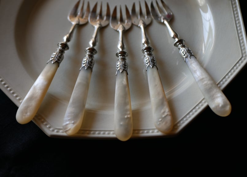 フランスアンティーク　純銀カトラリー　ミネルヴァ刻印有り フランスアンティーク 純銀カトラリー ミネルヴァ刻印有り ミネルヴァ