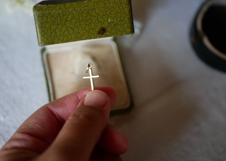 Cross, K18 Pendant top