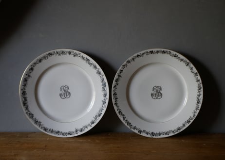 専用〜✴︎フランスアンティーク　壁掛け　置き型　モノグラム　フリルカバー2点付き 専用〜✴︎フランスアンティーク 壁掛け 置き型 モノグラム