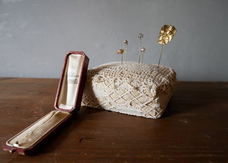 宿り木 ハットピン french antique 専用ケース付き