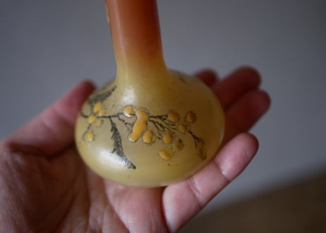 mimosa フラワーベース　花器　花生け　フランスアンティーク　ミモザ　アンティークのある暮らし