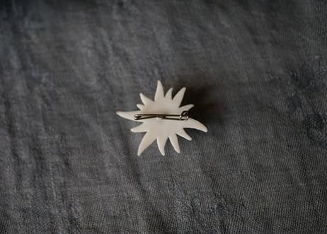 ヴィンテージイヤリング　エーデルワイス 　ブロカント