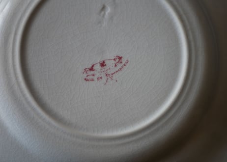12 クレイユモントロー グリザイユプレート