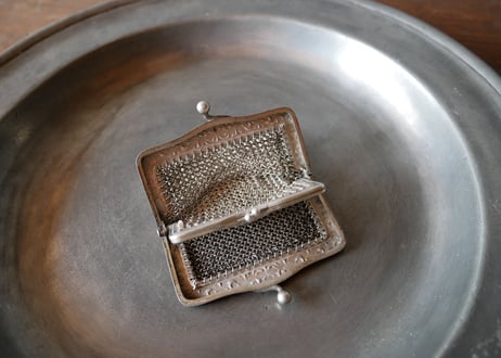french antique ボタニカル シャトレーン コインケース　コインパース