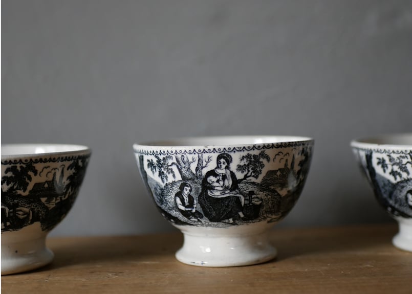 アンティーク フランス キュノワール 器 ボウル ④ ブロカント キュ