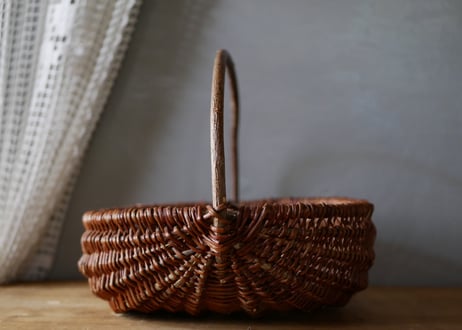 パニエ　籠　かご　フランスアンティーク　ブロカントのある暮らし