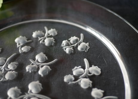 ＃1  Muguet plate,  Lalique