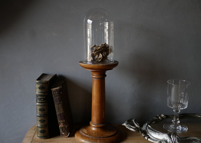 L2504-507-1 送料込！フランスアンティーク ガラスドーム ブロカント L2504-507-1 送料込！フランスアンティーク ガラスドーム