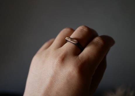 ヴィンテージリング　鼈甲　リング　フランスヴィンテージ　ヴィンテージアクセサリー