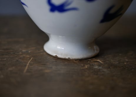 ツバメのカフェオレボウル　フランスアンティーク　アンティークのある暮らし